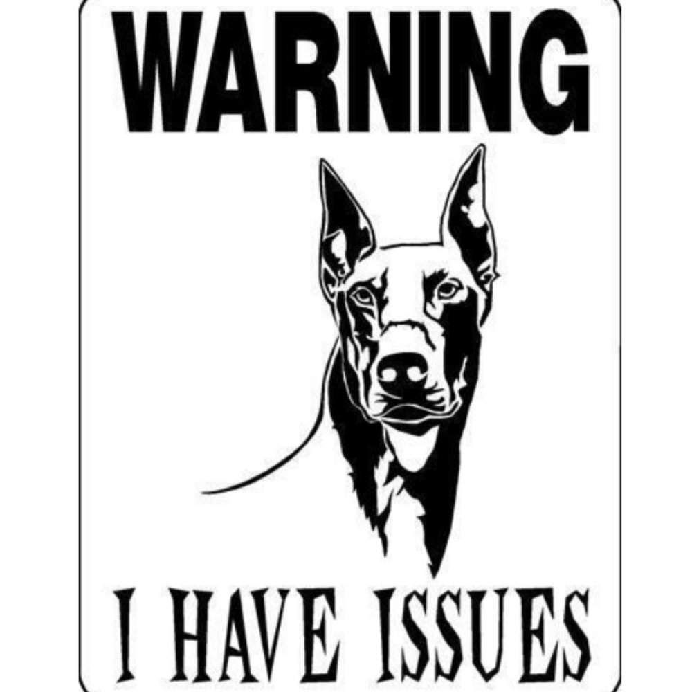 Doberman Pinscher 9"x12" Aluminum Sign